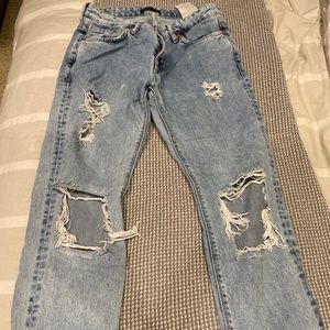 Pull and Bear distressed denim